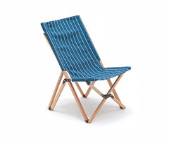 Blue with beige stripe